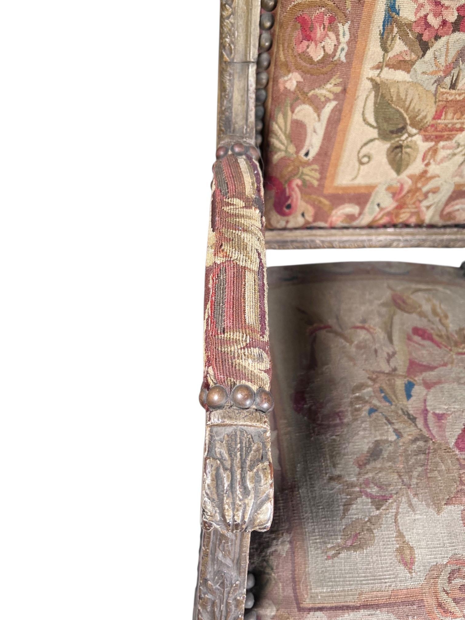 Début du 20ème siècle Fabuleuse chaise miniature de style Louis XVI avec tapisserie d'origine au petit point en vente