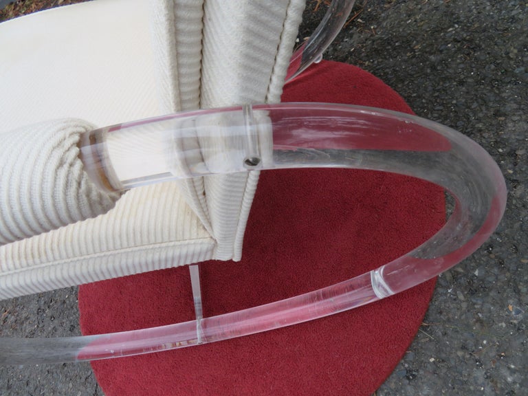 Fabulous Lucite Rocking Chair by Charles Hollis Jones For Sale at 1stDibs