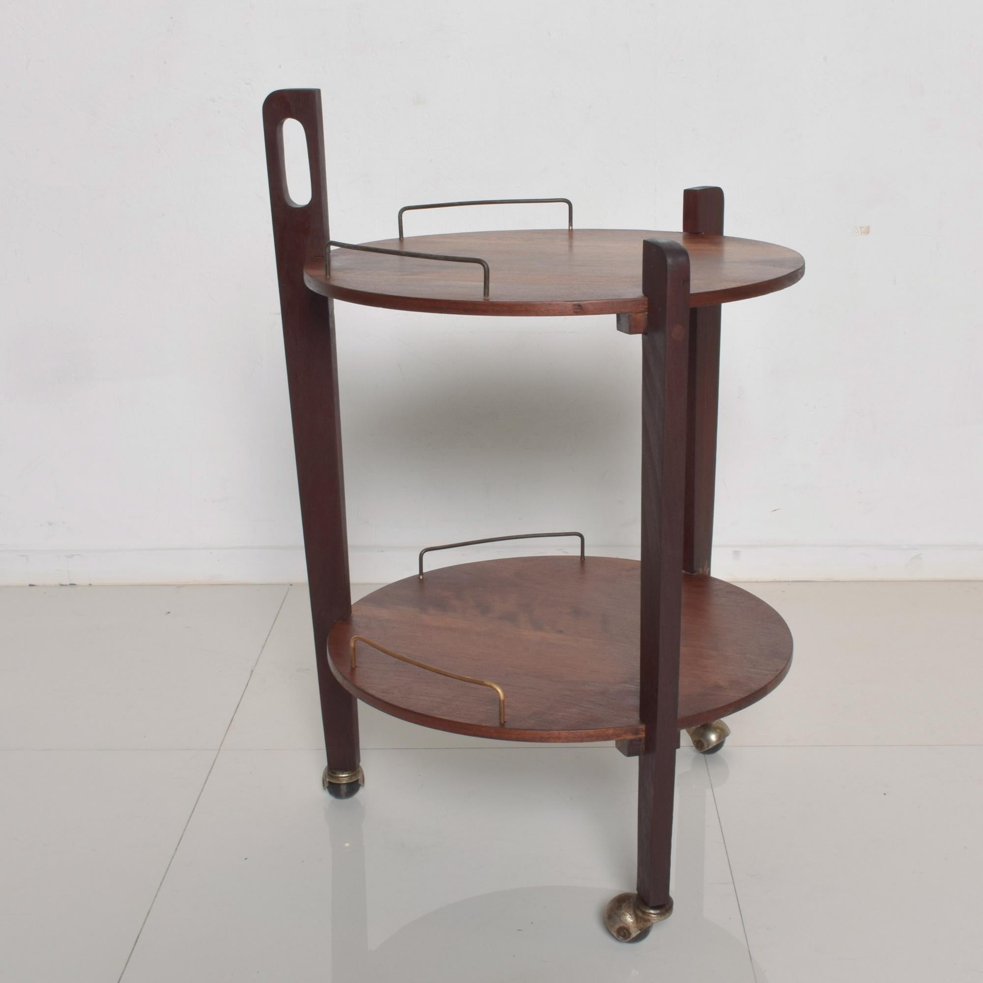 Fabulous Mexican Modern Service Cart Trolley Bar Side Table Eugenio Escudero In Good Condition In Chula Vista, CA