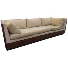Fabulous Milo Baughman Rosewood Case Sofa Mid-Century Modern