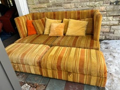 Fabulous Milo Baughman Thayer Coggin Shelter Sofa 2 Ottoman Mid-Centuy Modern