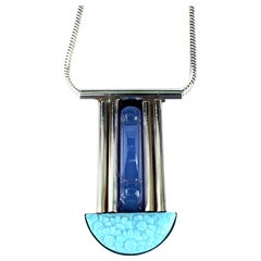 Favolosa collana con ciondolo francese modernista