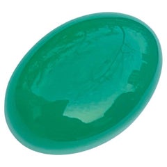 Fabuleuse pierre précieuse agate verte naturelle de 6,80 carats pour bijoux en agate