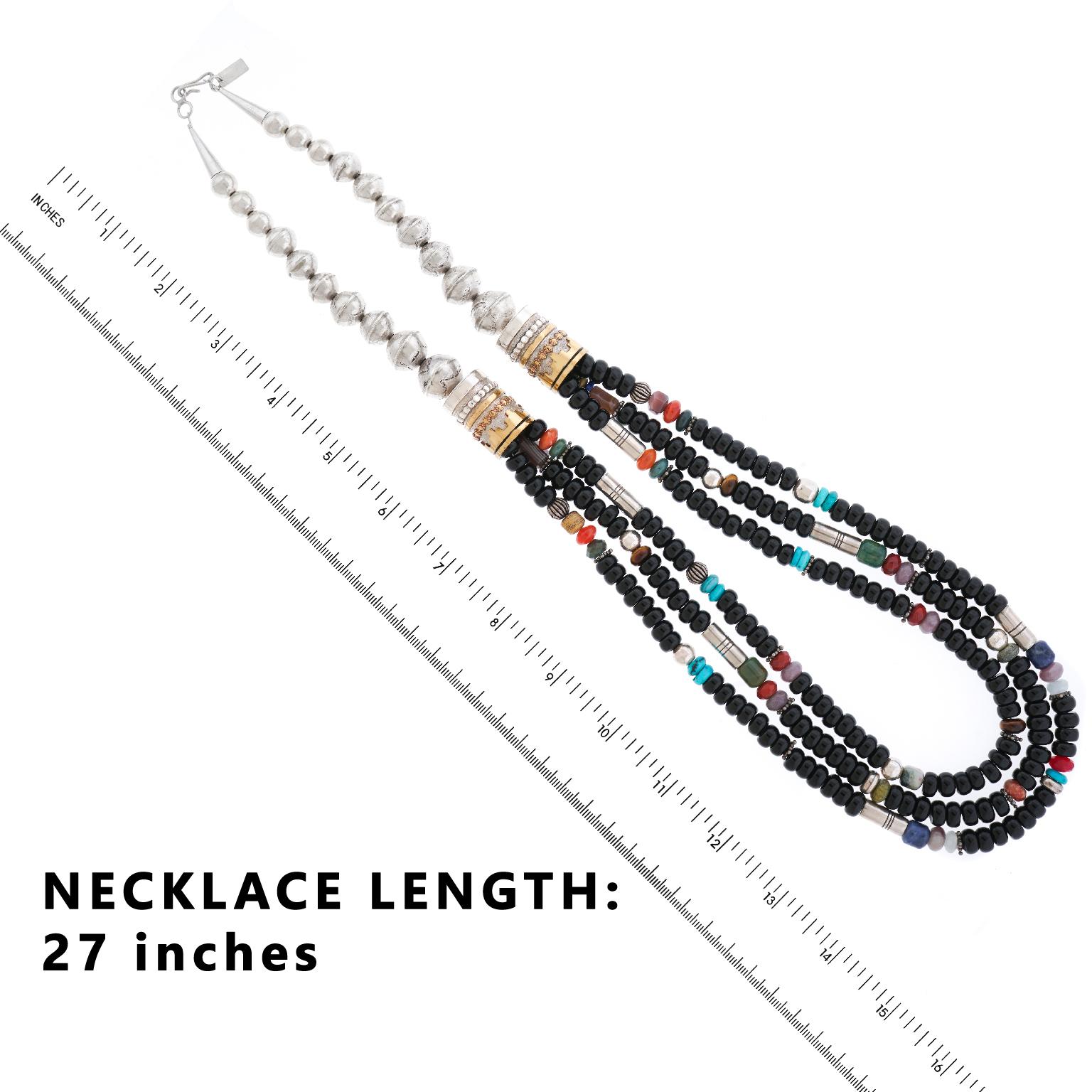 Native American Fabulous Navajo Multi-Strand Necklace by Tommy Singer