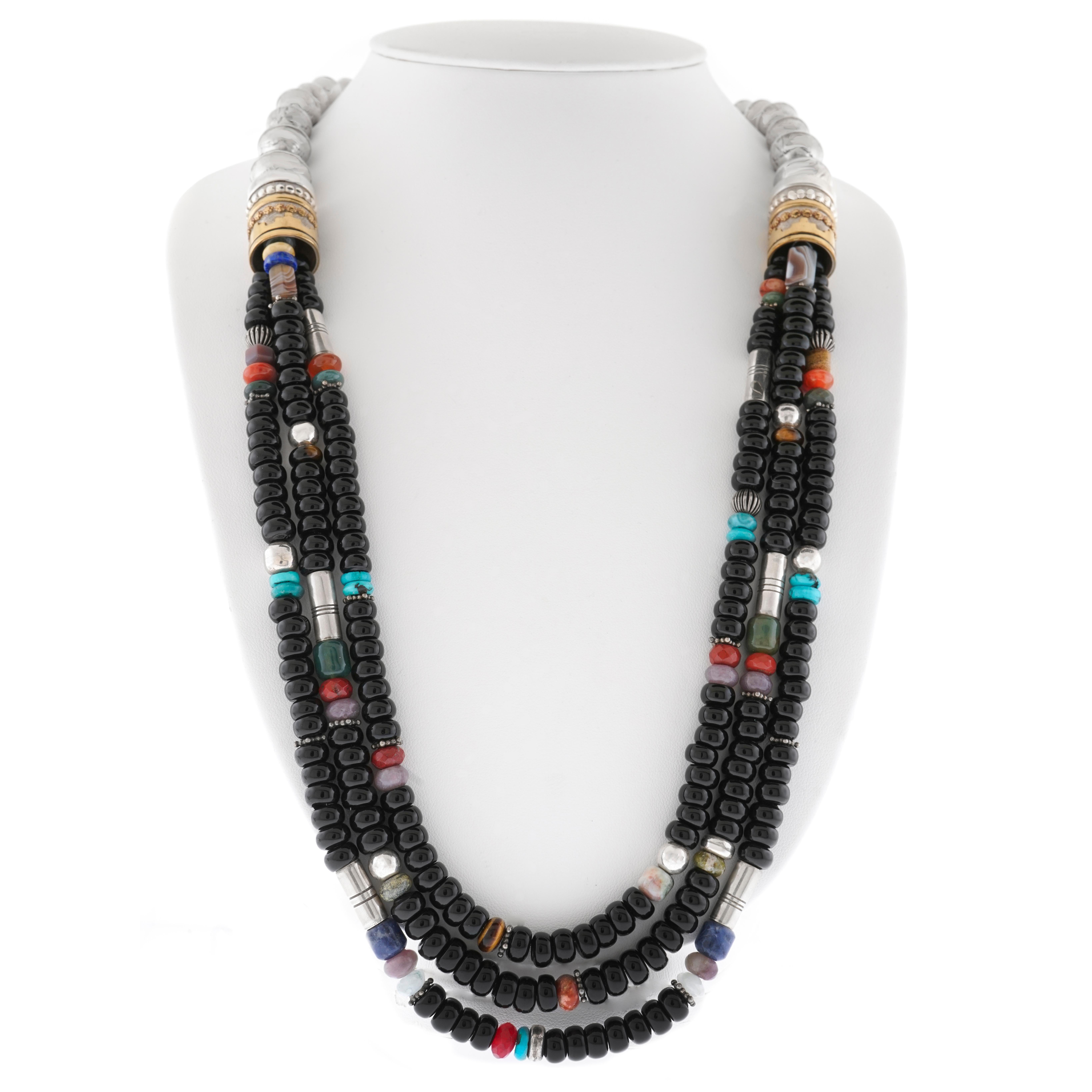Women's or Men's Fabulous Navajo Multi-Strand Necklace by Tommy Singer