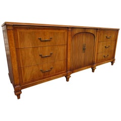 Fabulous Neoclassical Walnut Widdicomb Credenza Mid-Century Modern Fabulous Neoclassical Walnut Widdicomb Credenza Mid-Century Modern
