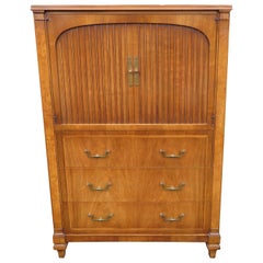 Fabulous Neoclassical Walnut Widdicomb Tall Dresser Chest Mid-Century Modern
