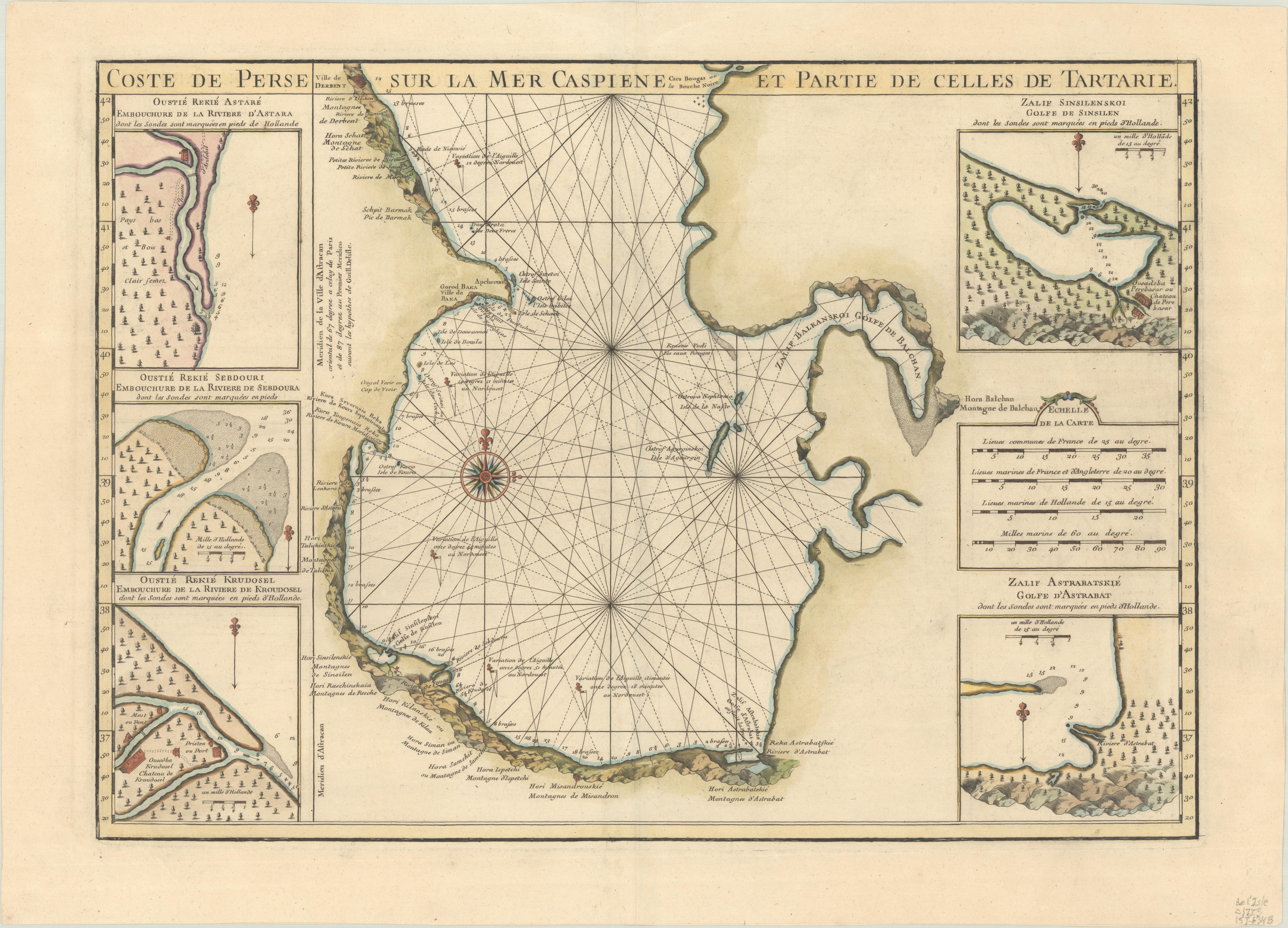 caspian sea old map