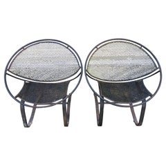Fabuloso Par 50s Tempestini Salterini Cantilever Patio Radar Lounge Chairs