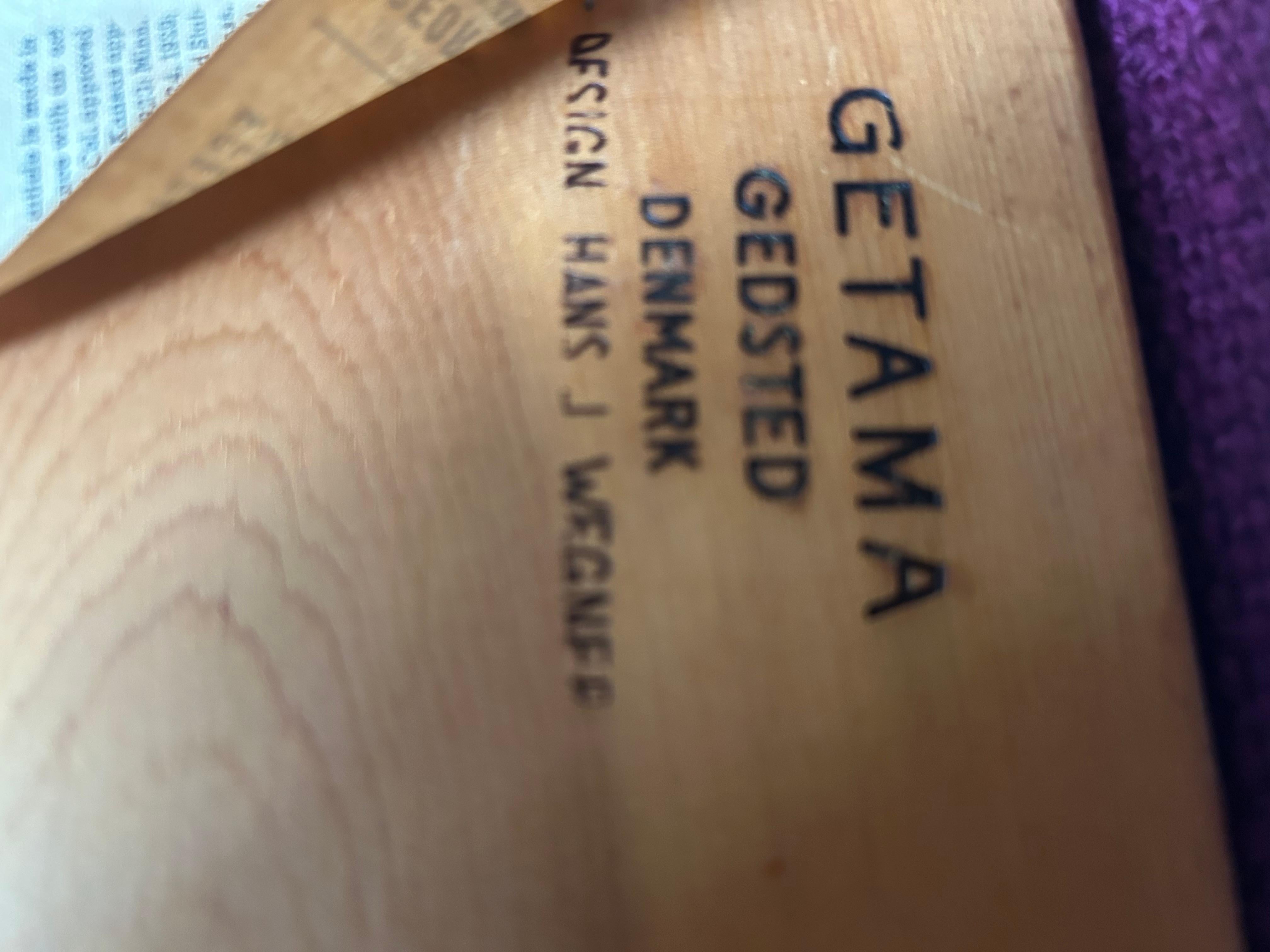 Favolosa coppia Hans Wegner Modello GE 300/1 Sedie da salotto Getama Gedsted Danimarca in vendita 4