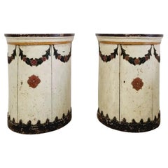 Antique Fabulous Pair of 18th Century Drum Cupboards
