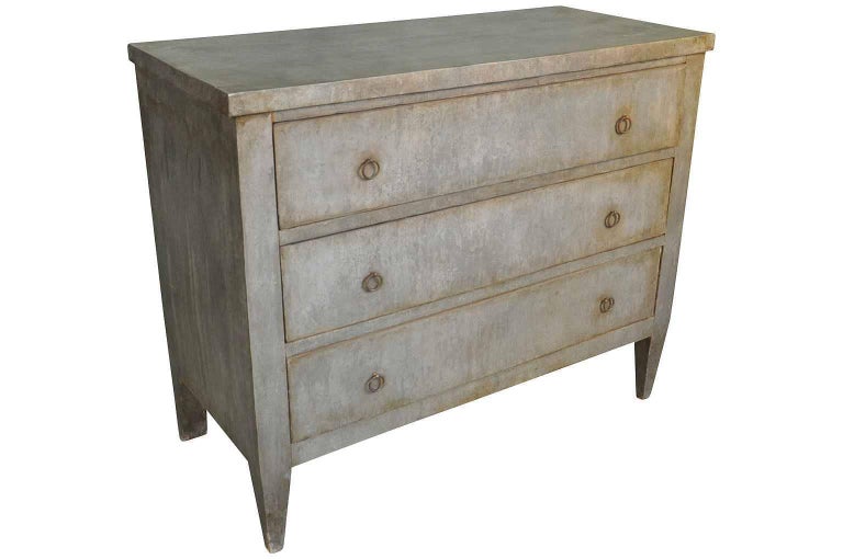 Fabulous Pair of 19th Century Spanish Commodes Clad in Zinc at 1stdibs