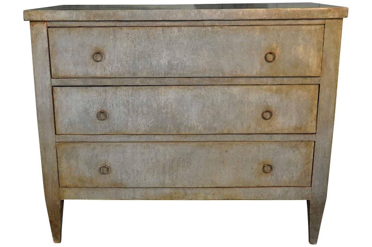 Fabulous Pair of 19th Century Spanish Commodes Clad in Zinc at 1stdibs