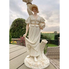 Fabulous Pair of Antique Royal Worcester Hadley Porcelain Candelabra