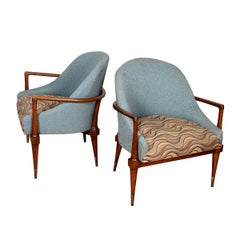 Fabulosa pareja de sillones Club de T.H. Robsjohn-Gibbings