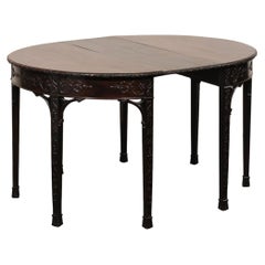 Fabulous Pair of English Regency Period Demi Console Tables (or Single Oval)