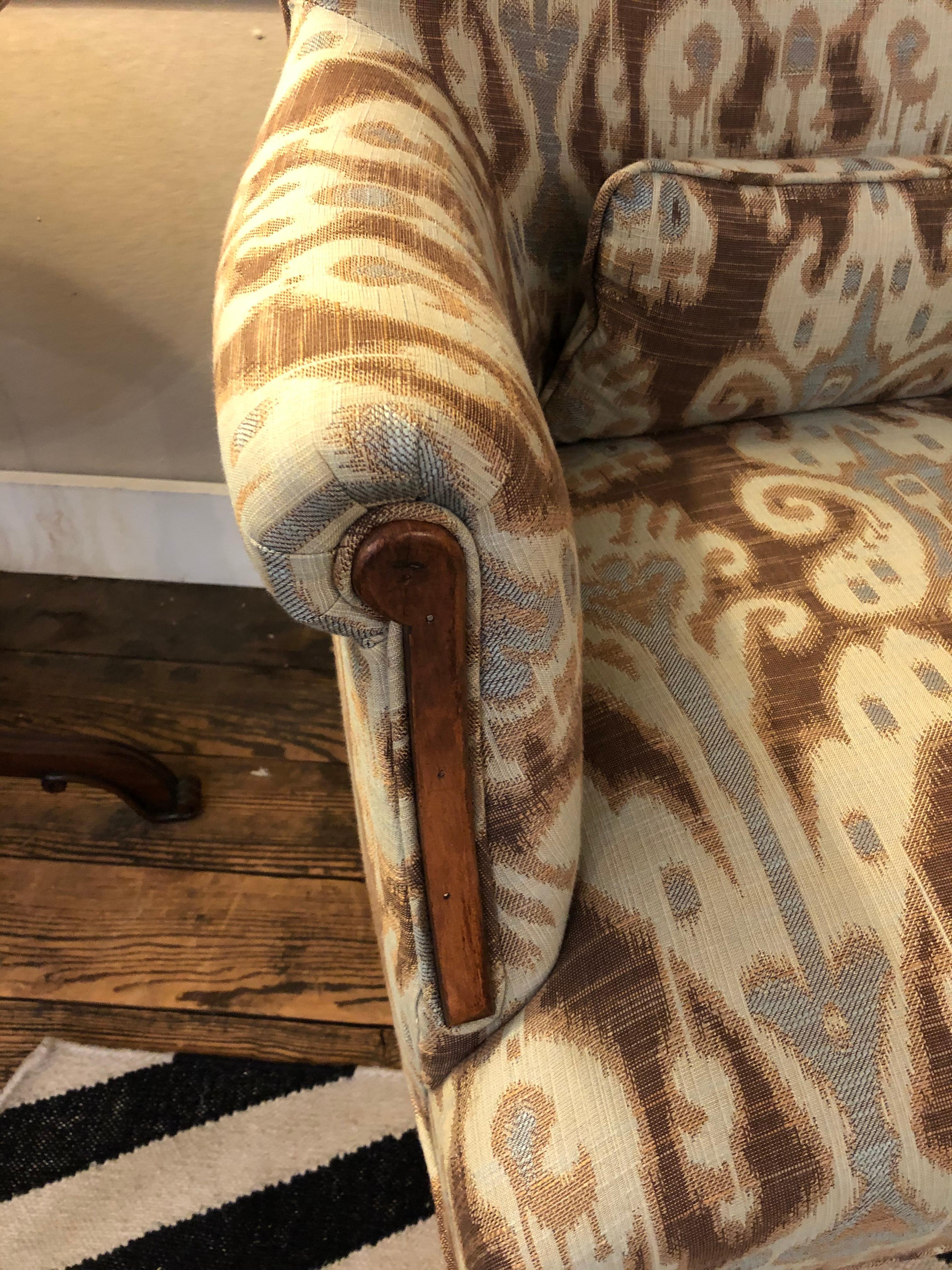 ikat upholstered chair