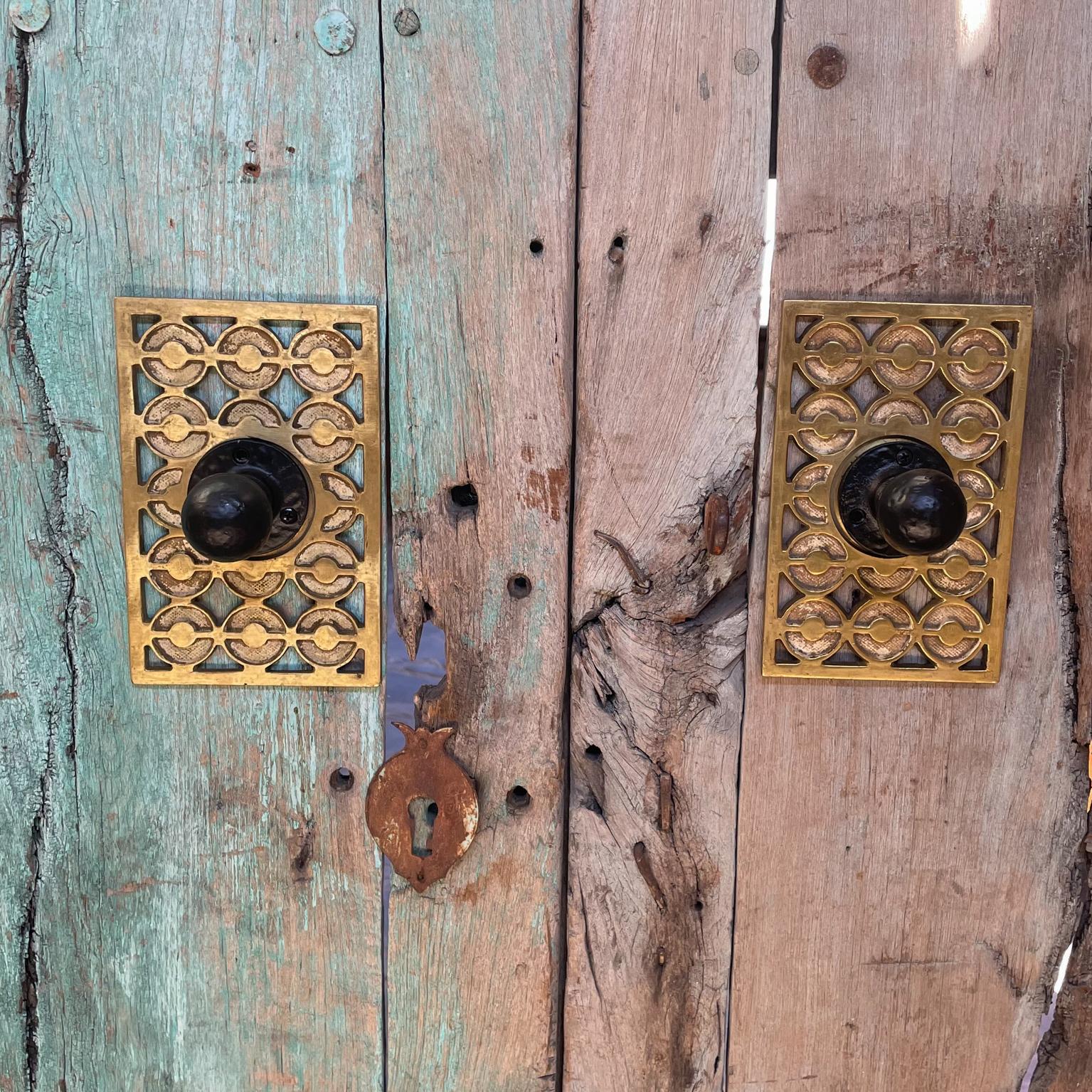 brass door knob backplate