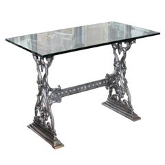 Fabulous Polished French Cast Iron Bistro Tables