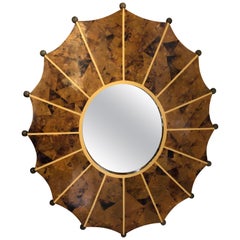 Fabulous Polished Horn Oval Mirror