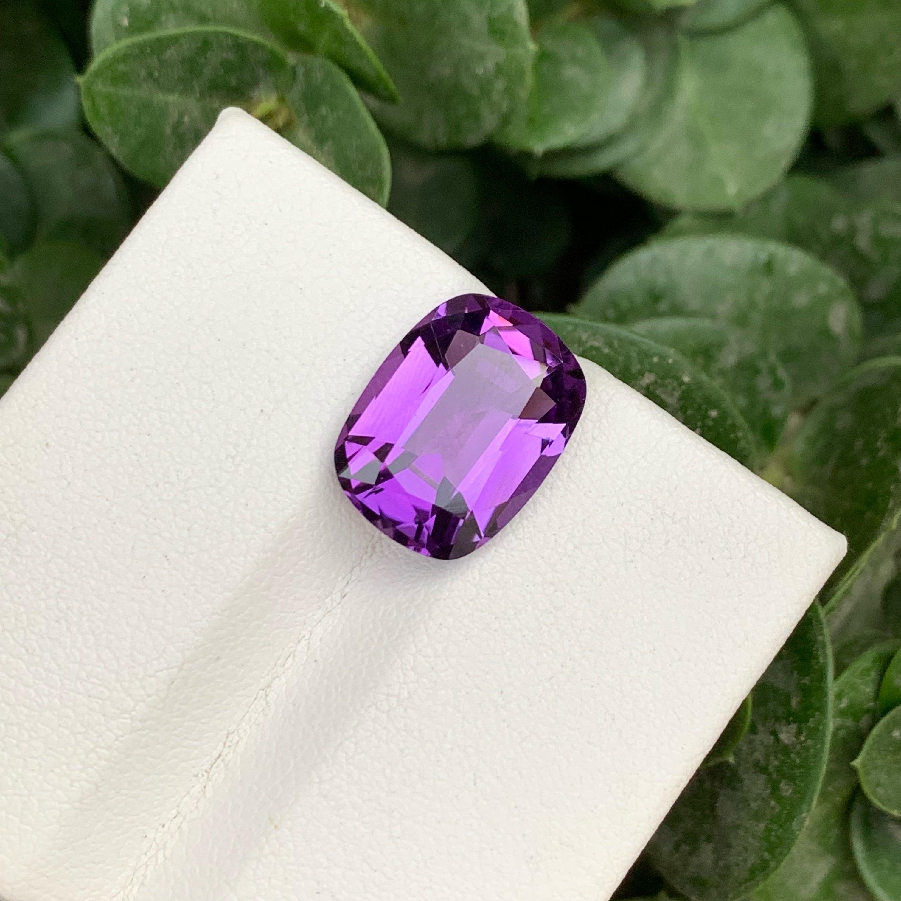 clear purple gemstone