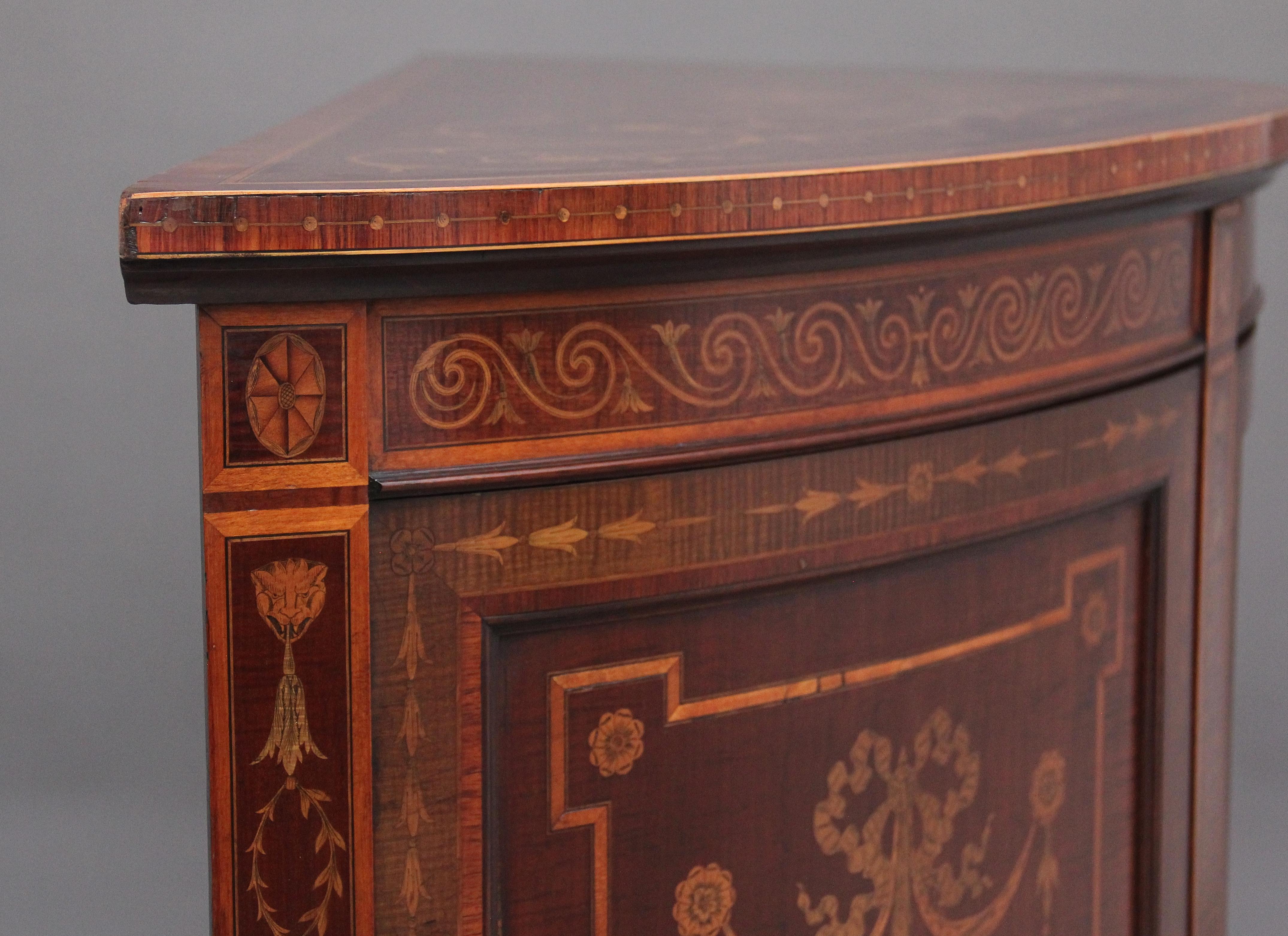 Fabulous Quality 19th Century Mahogany and Inlaid Cabinet For Sale 4