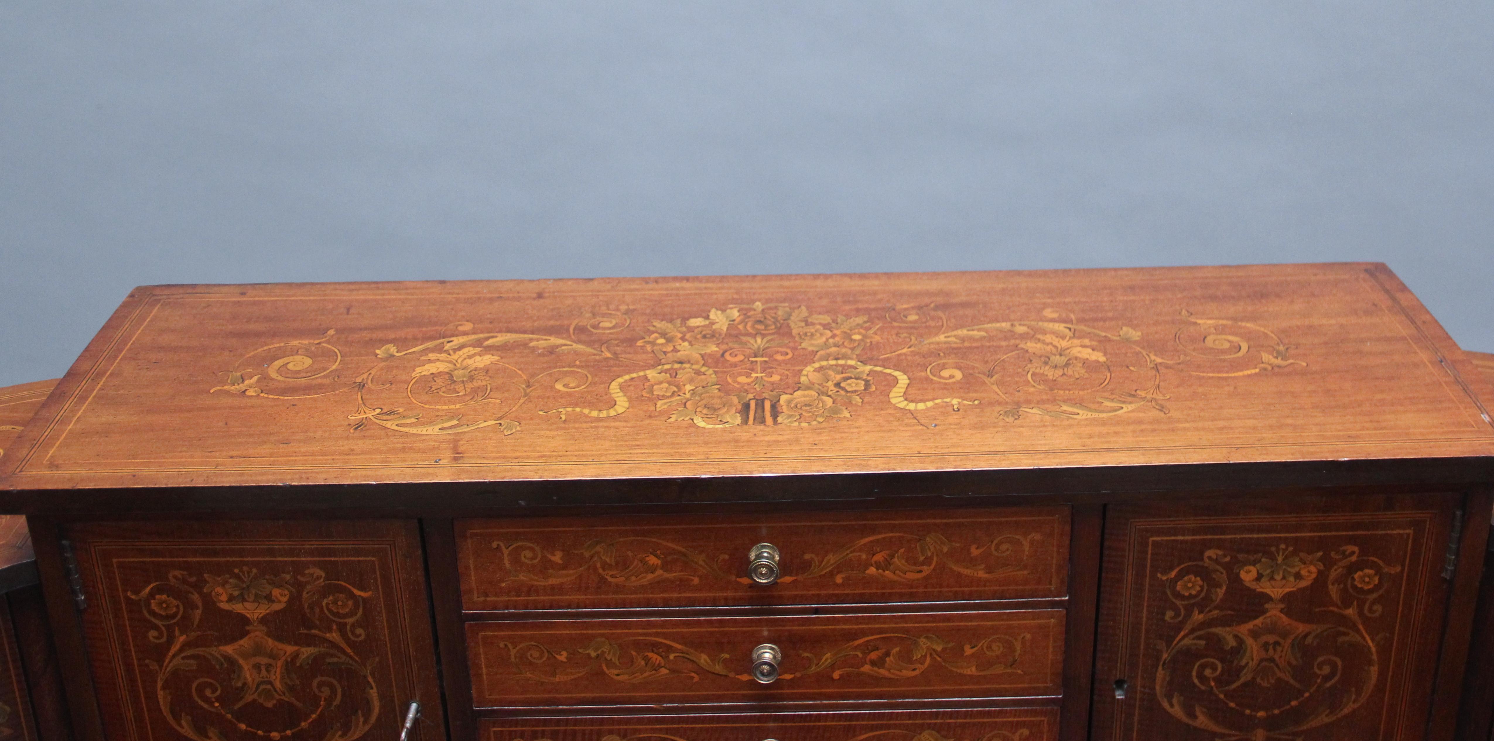 Carlton House-Schreibtisch aus Mahagoni mit Intarsien in fabelhafter Qualität aus dem frühen 20. Jahrhundert im Angebot 7