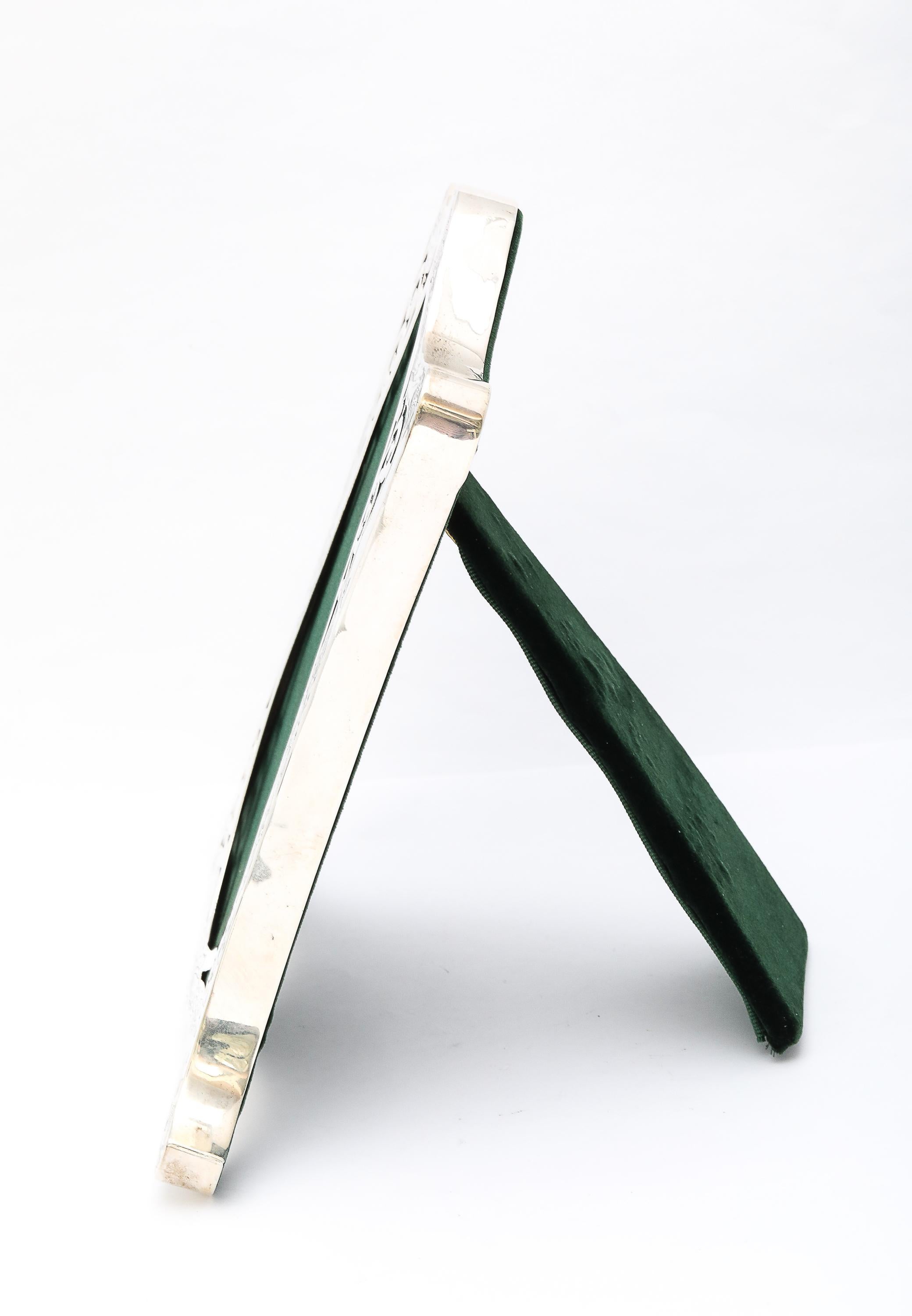 Fabulous Rare Art Nouveau Period Sterling Silver Picture Frame im Angebot 3