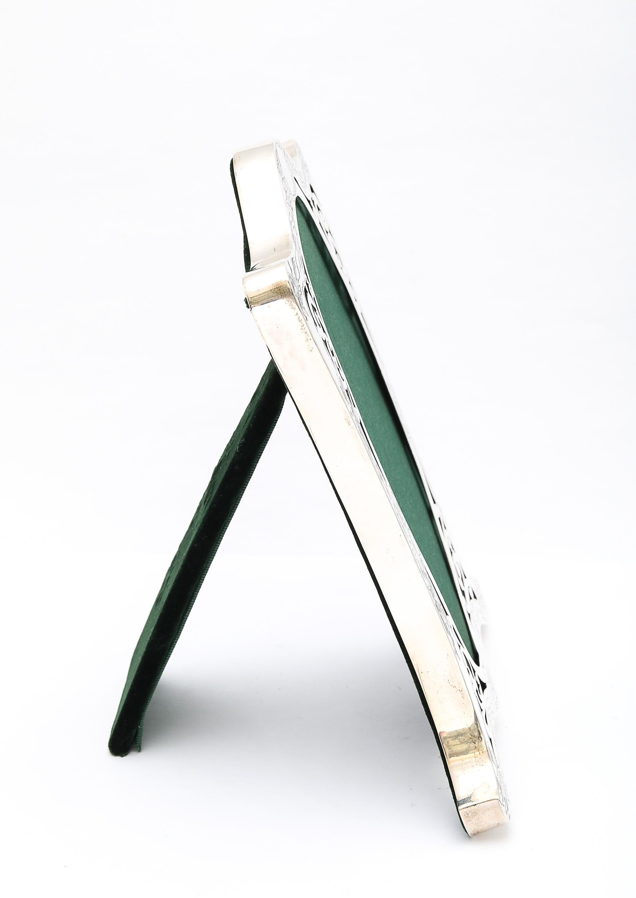 Fabulous Rare Art Nouveau Period Sterling Silver Picture Frame im Angebot 5