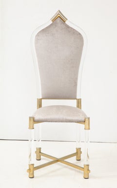 Fabulous Rare Set of Eight Italian Dining Chairs by Antonio Pavia