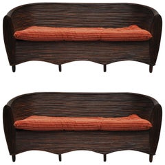 Fabulous Rattan Curved Sofas