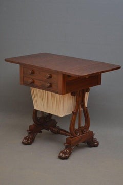 Fabulous Regency Work Table in Mahogany
