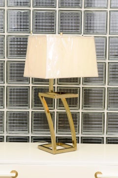 Fabulous Restored Pair of Brass "Z" Lamps, circa 1970