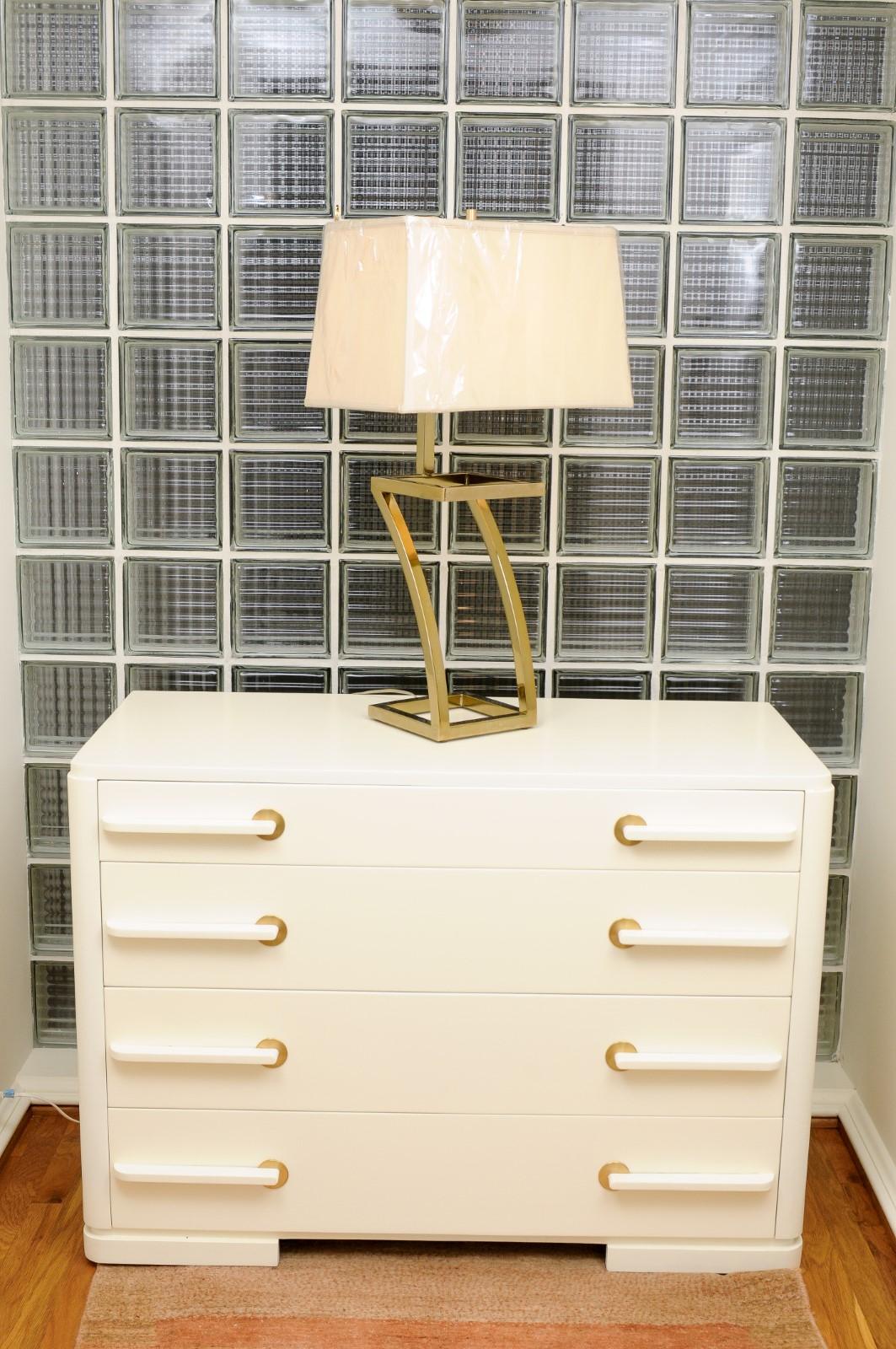 Restauriertes Paar „Z“-Lampen aus Messing, um 1970 (Moderne der Mitte des Jahrhunderts) im Angebot