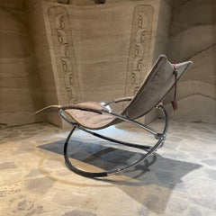 1970s Roger Lecal Jet Star French Lounge Chair Chaise