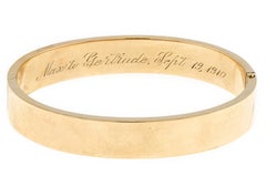 Fabulous Rose Gold Stiff Hinged Bracelet