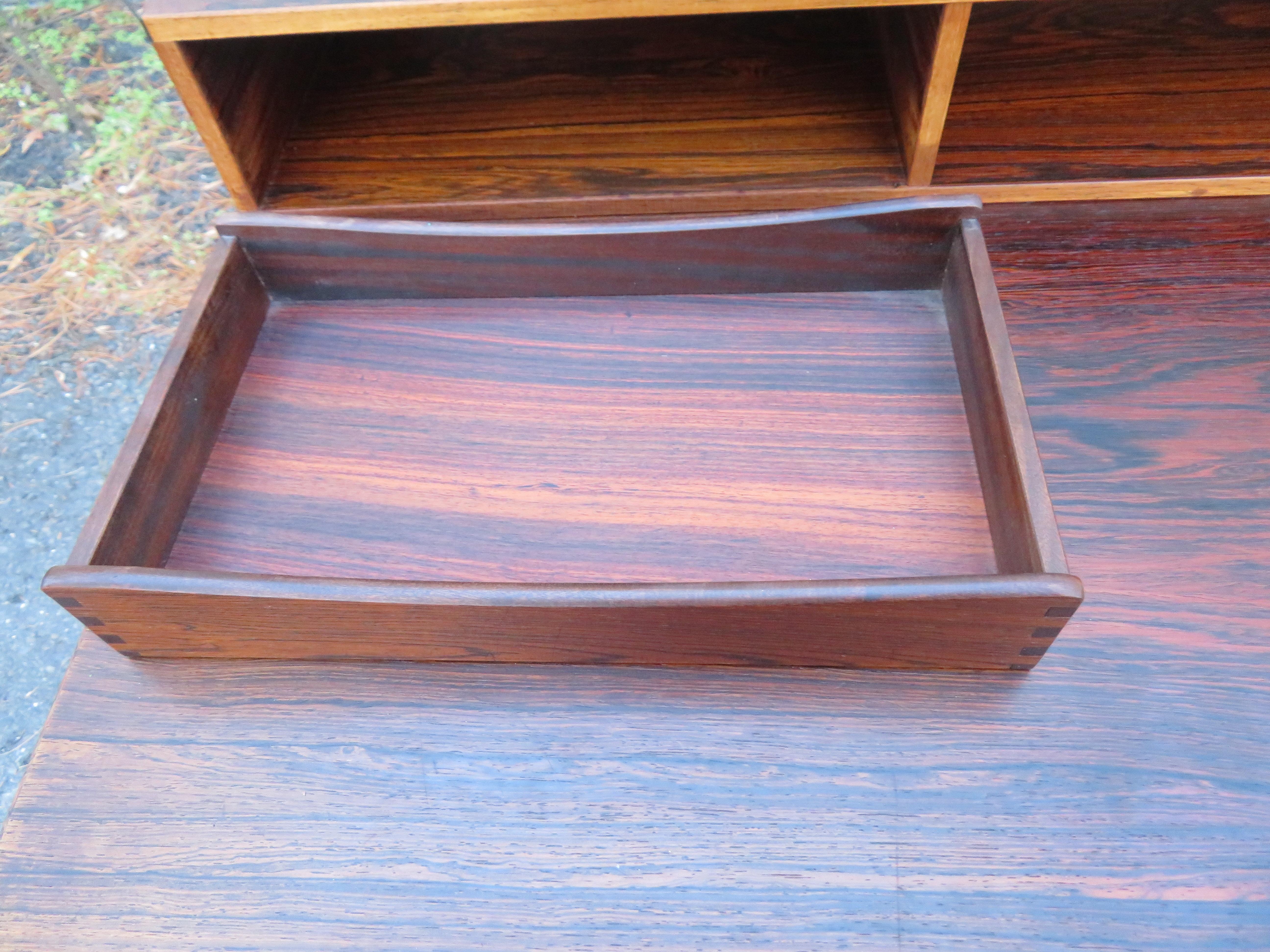 Fabulous Rosewood Flip-Top Desk by Peter Lovig Nielsen Mid-Century Modern For Sale 5