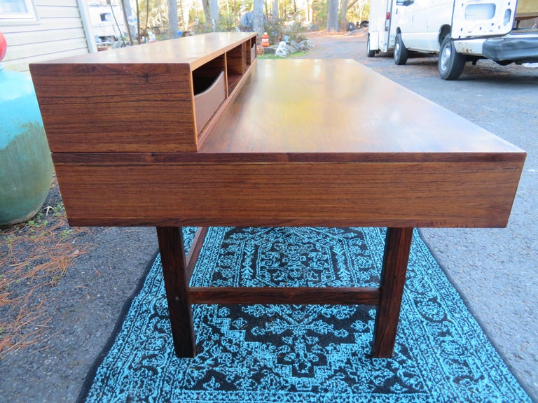 Fabulous Rosewood FlipTop Desk by Peter Lovig Nielsen MidCentury