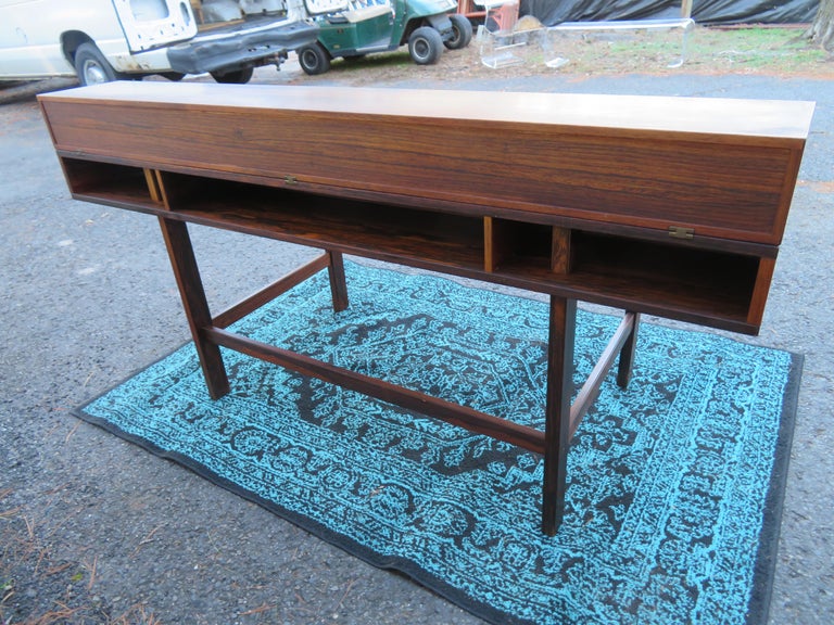 Fabulous Rosewood FlipTop Desk by Peter Lovig Nielsen MidCentury