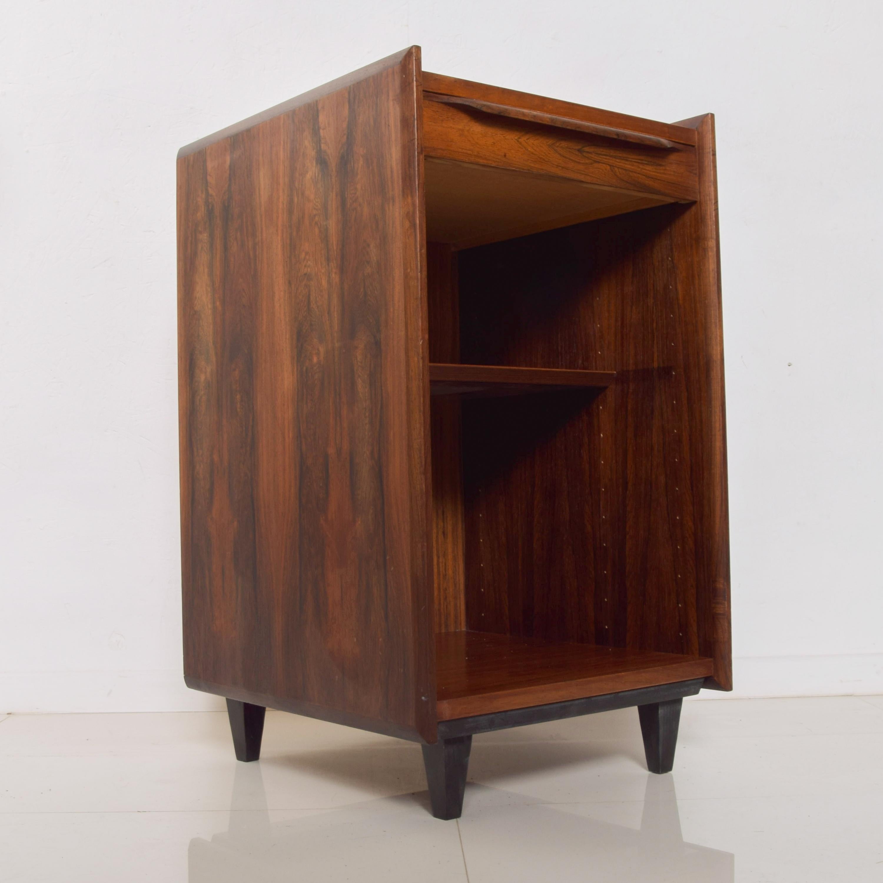Fabulous Rosewood Side Table Cubby Cabinet Scandinavian Modern Pega by Juul 1960 6