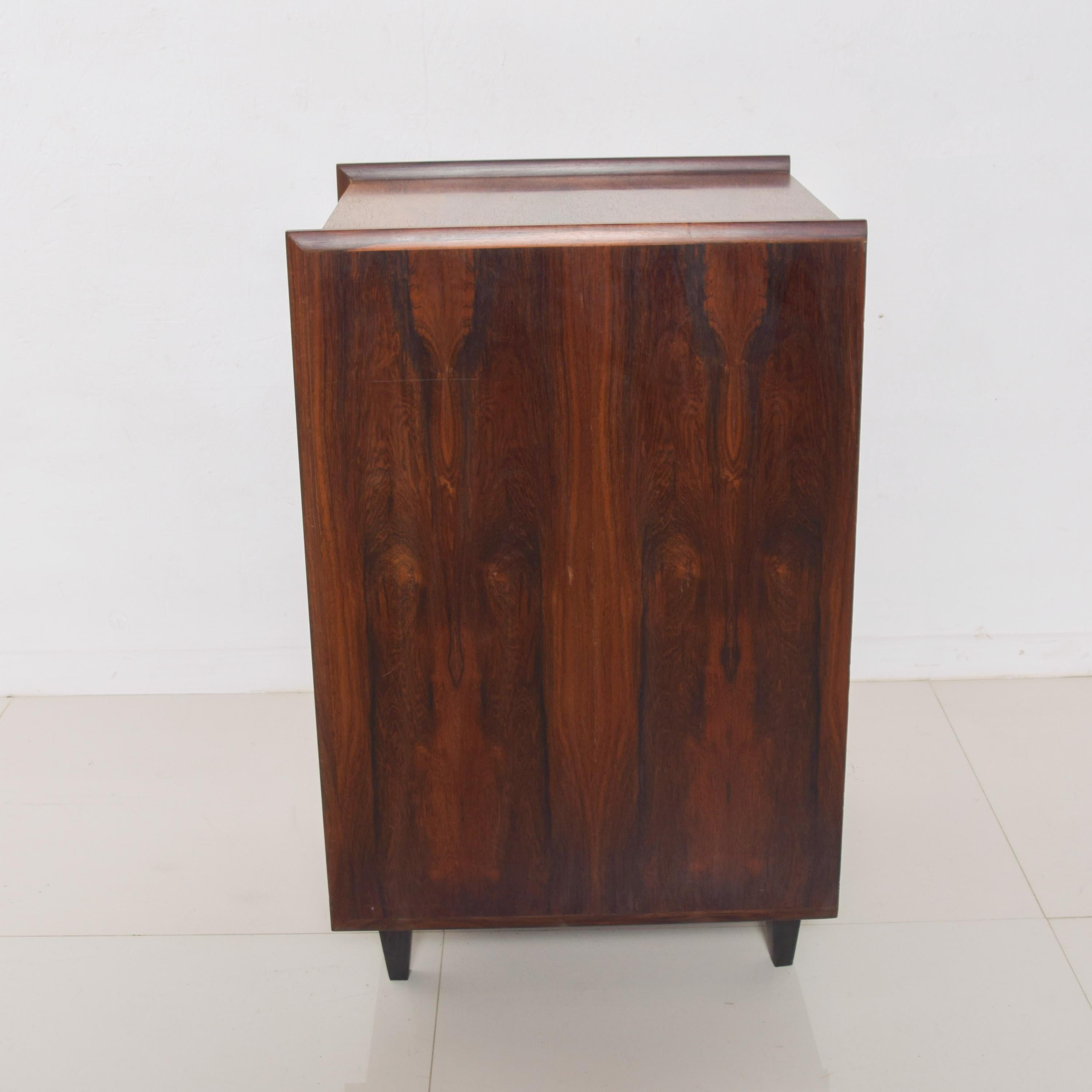 Fabulous Rosewood Side Table Cubby Cabinet Scandinavian Modern Pega by Juul 1960 1