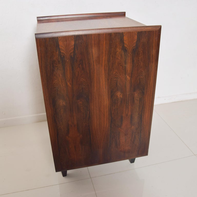 Fabulous Rosewood Side Table Cubby Cabinet Scandinavian Modern Pega by Juul 1960 For Sale 3