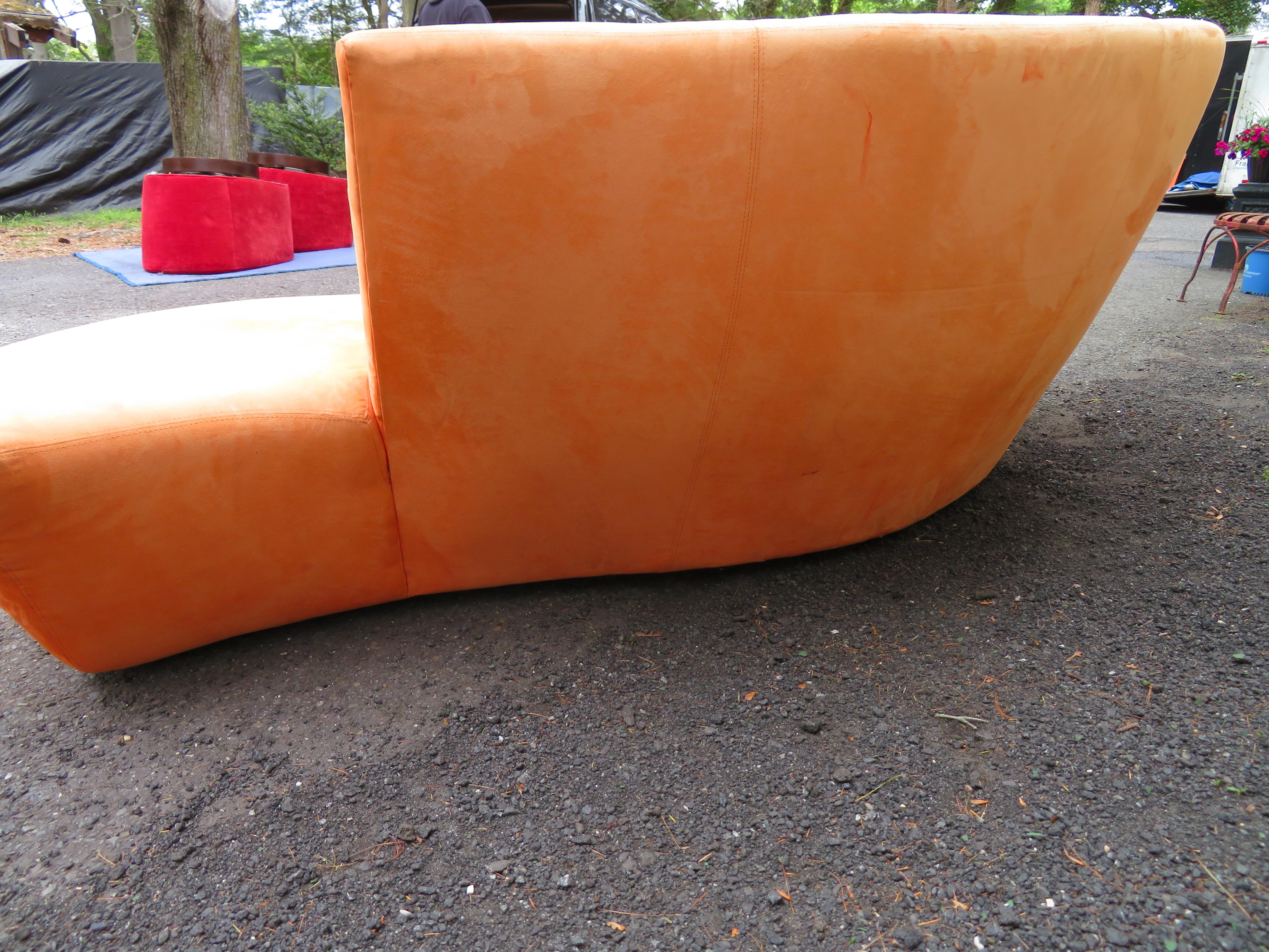 Fabuloso Sofá Escultural Moderno Vladimir Kagan Bilbao Mediados de Siglo en Bueno estado para la venta en Pemberton, NJ