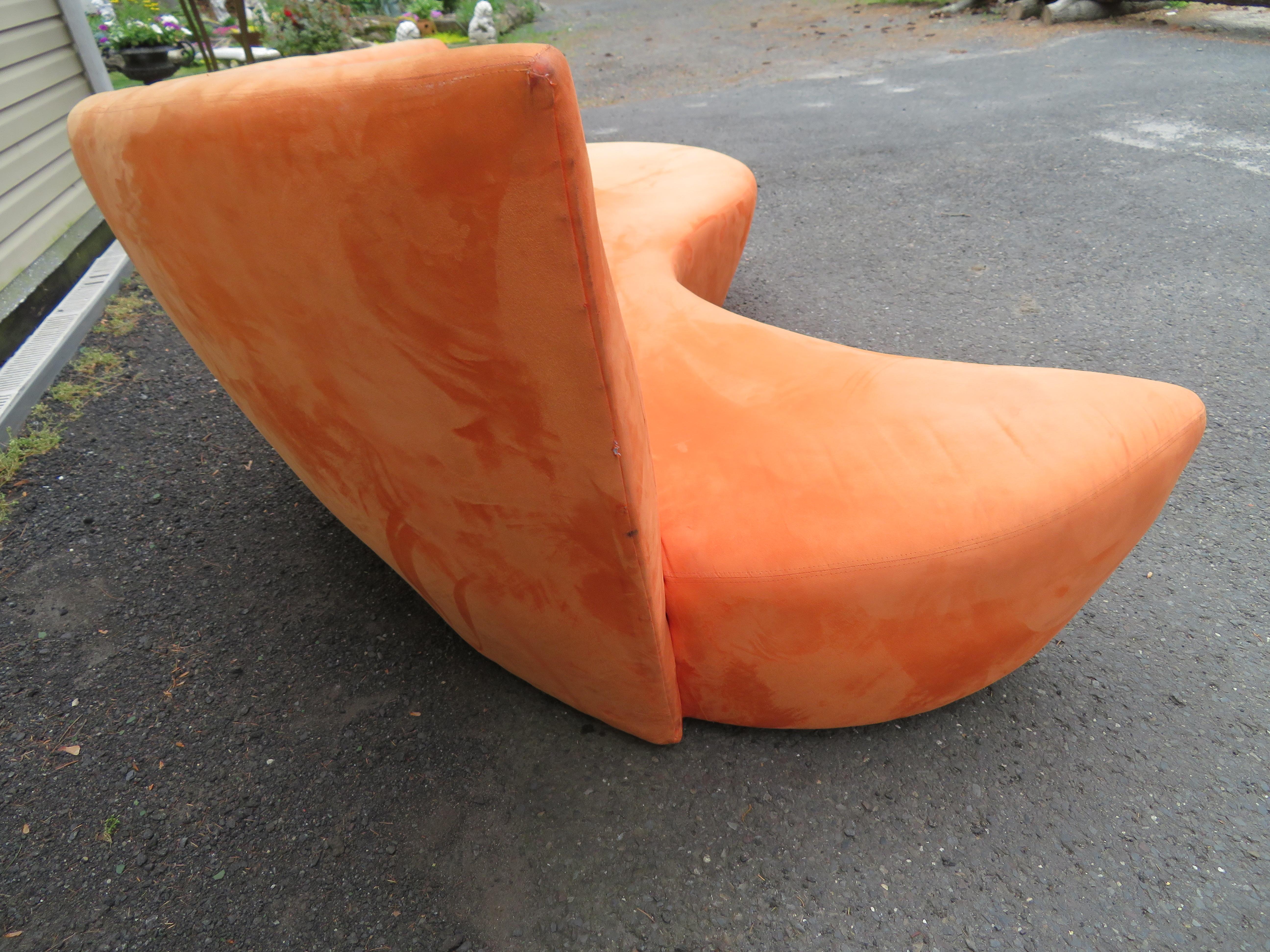 American Fabulous Sculptural Modern Vladimir Kagan Bilbao Sofa Mid-Century For Sale