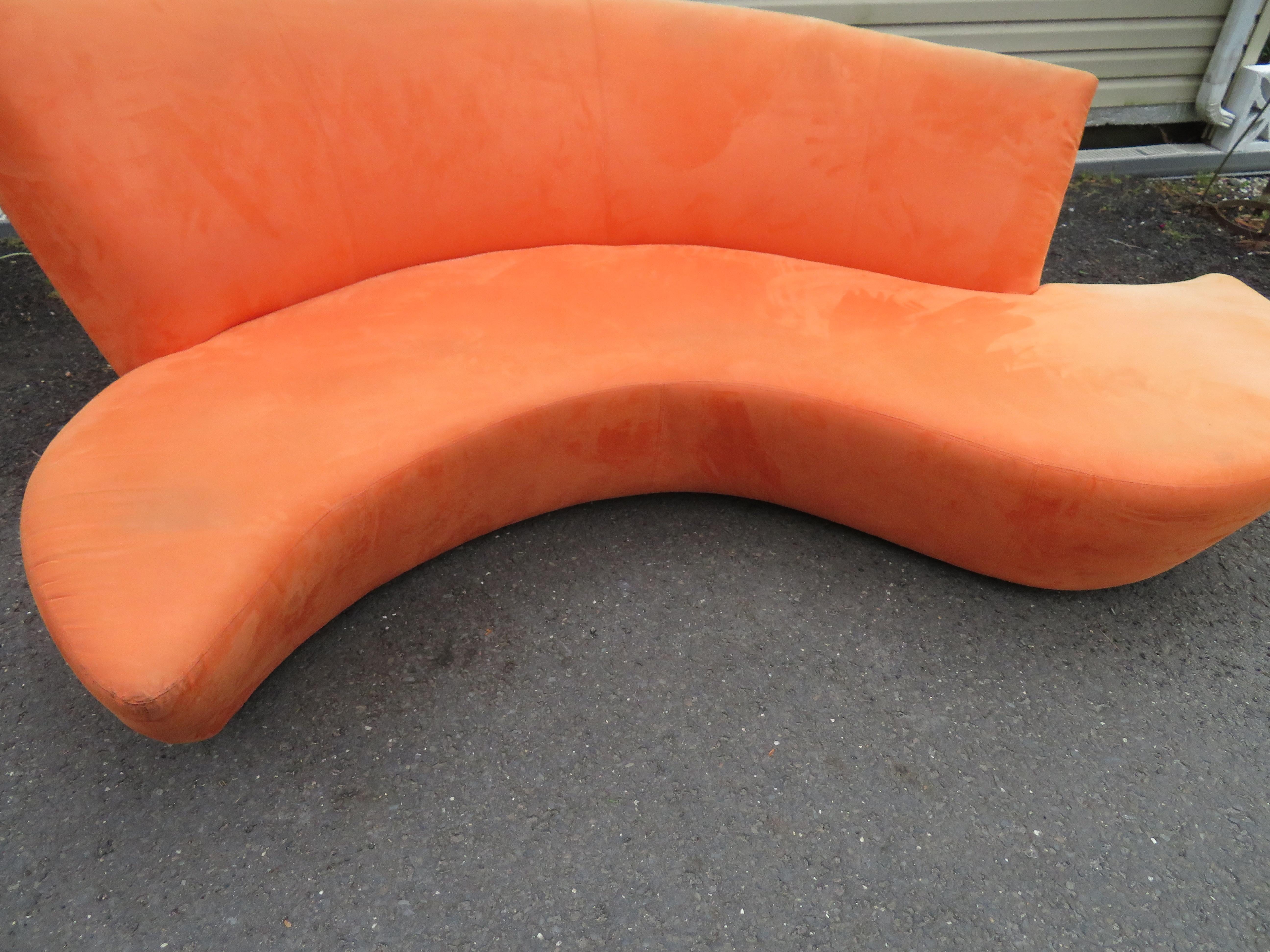 Fabuleux canapé sculptural moderne Vladimir Kagan Bilbao du milieu du siècle dernier en vente 1