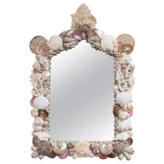 Fabulous Shell Encrusted Wall Mirror