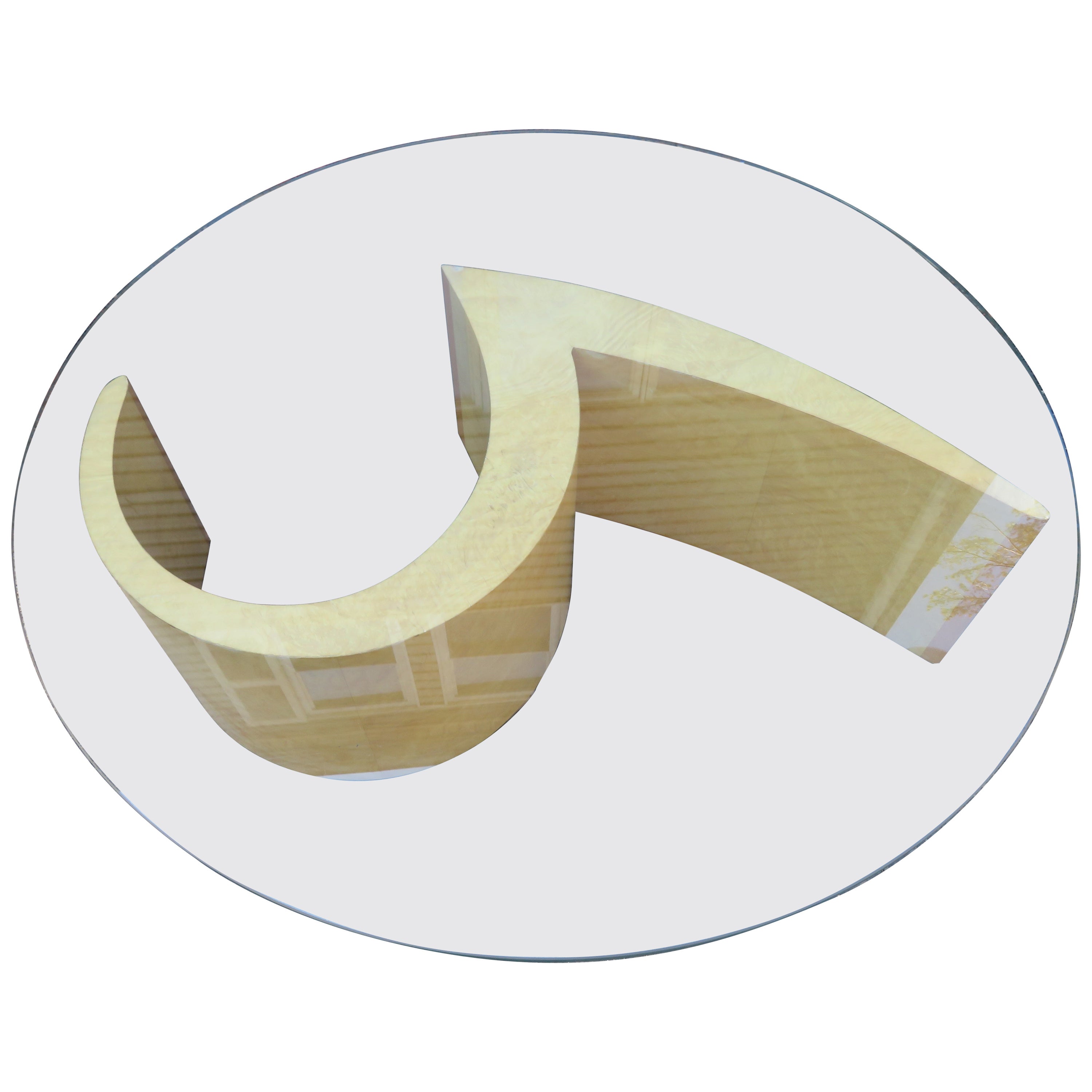 Fabulous Swirl Coffee Table Vladimir Kagan Design Group, USA, circa 2008