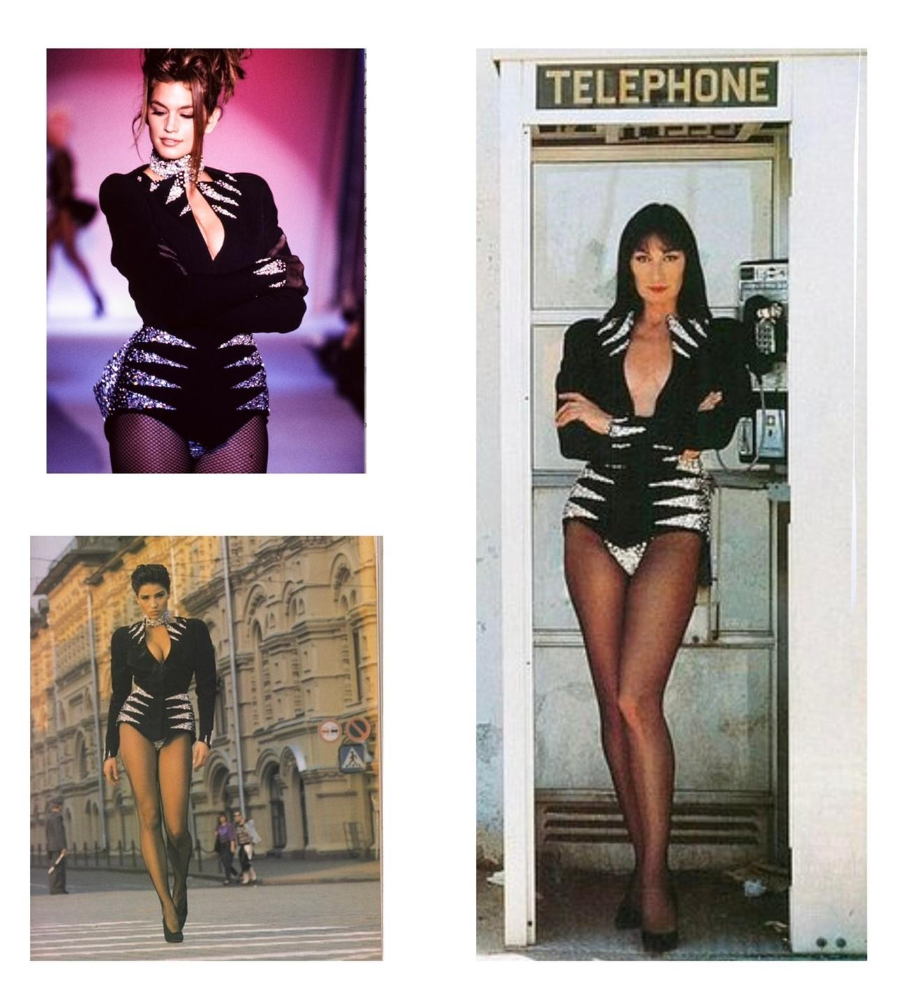 Fabuleuse veste de défilé 'Music Hall' de la saison 1990 de Thierry Mugler en vente 3