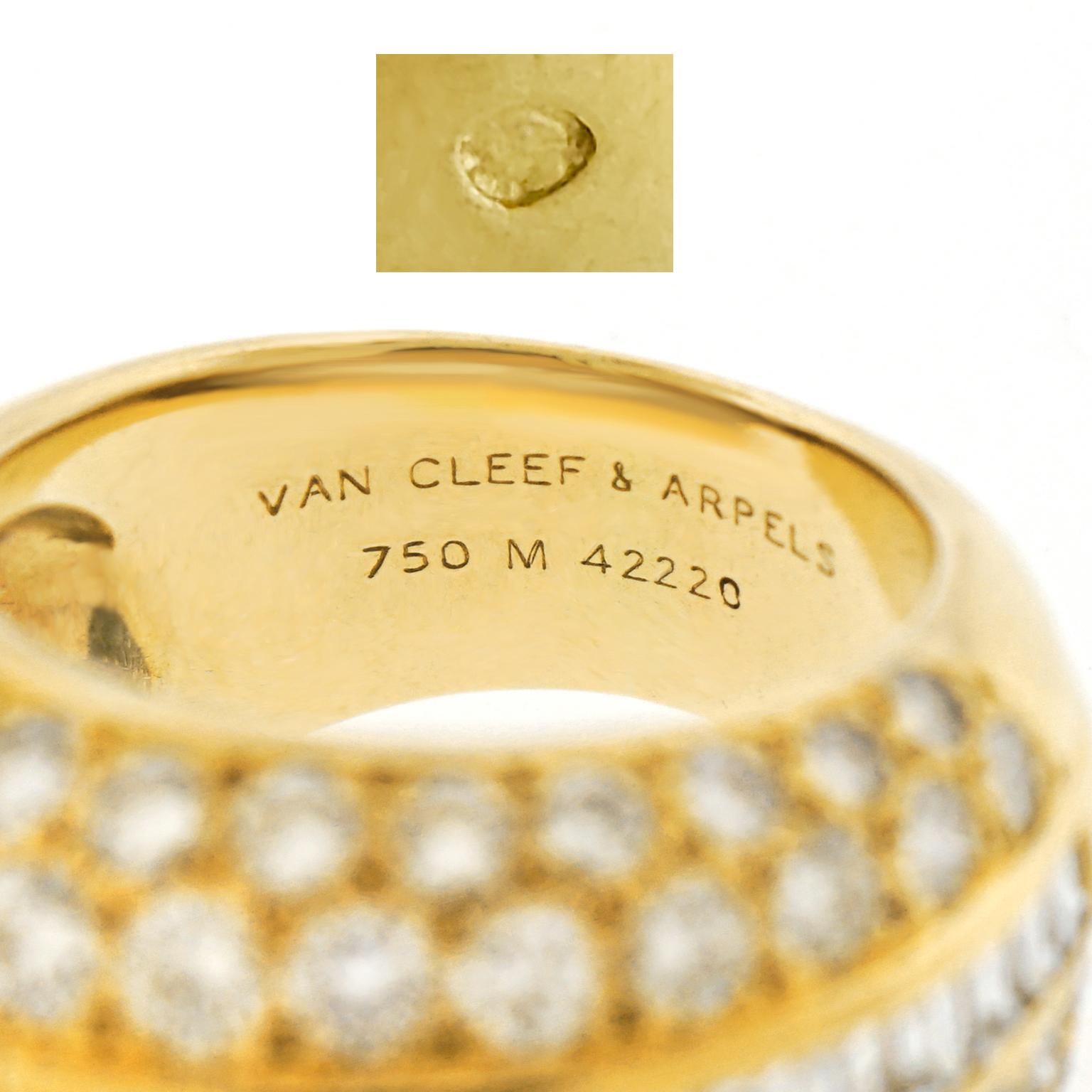 Women's or Men's Fabulous VCA Diamond Set 1970s Ring