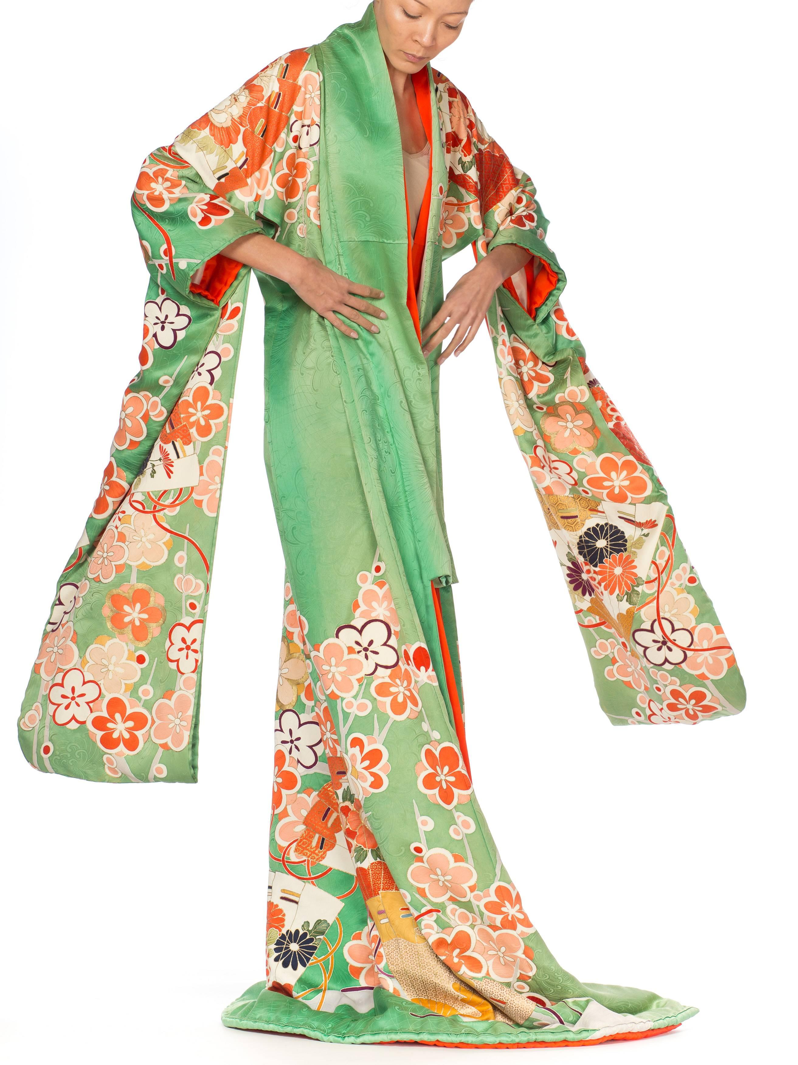 light green kimono